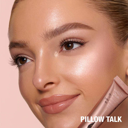 image showing Pakistani girl after using Charlotte Tilbury Pillow Talk Highlighter and Blush for her available at Heygirl.pk for delivery in Pakistan. 