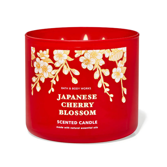 Bath and Body Works 3-Wick Candle - Japanese Cherry Blossom