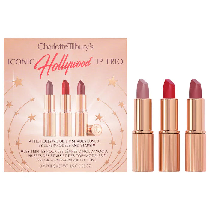 Charlotte Iconic Hollywood Lipstick Trio Set