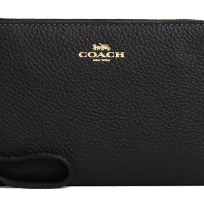 Coach Corner Zip Wristlet