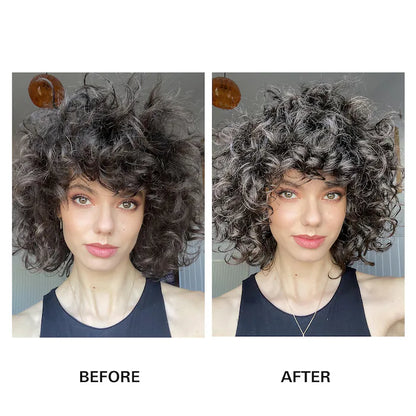 before and after result of using Color Wow Anti Frizz Hair Styling Cream available at Heygirl.pk for delivery in Pakistan