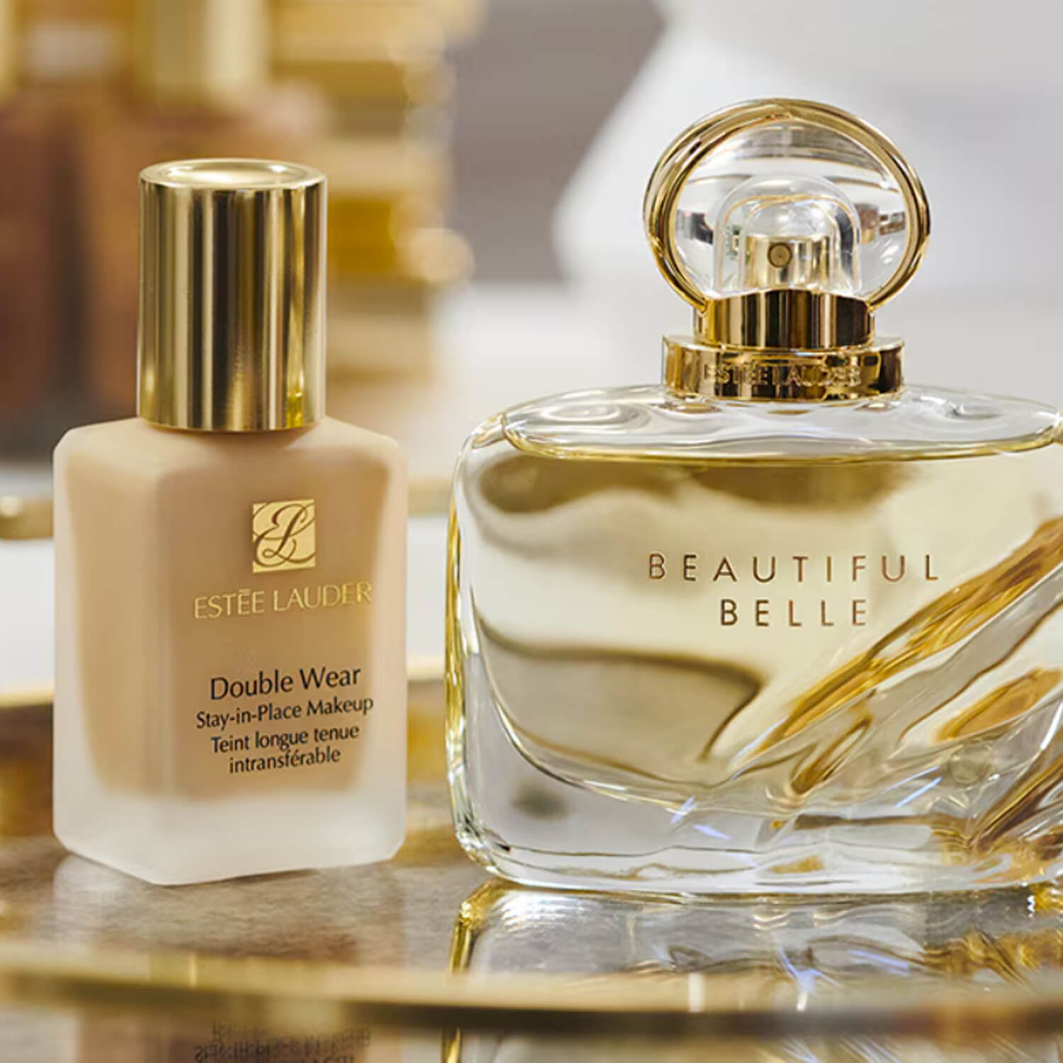 image showing Estee Lauder makeup foundation with Eau de Parfum Beautiful Belle for her available at Heygirl.pk with delivery in Karachi, Lahore, Islamabad and Pakistan