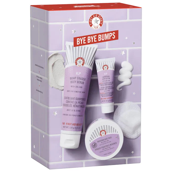 Shop First Aid Beauty Skin Exfoliating Gift Set including bump eraser, ingrown hair pads and lotion available at Heygirl.pk for delivery in Pakistan.