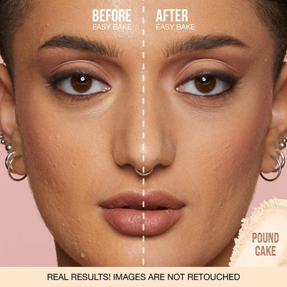 swatch image of huda beauty loose setting powder available at Heygirl.pk for delivery in Pakistan