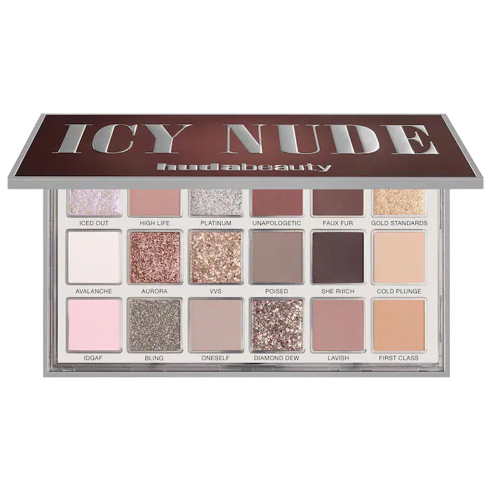 Shop 100% original Huda Beauty Icy Nude Eyeshadow Palette for her available at Heygirl.pk for delivery in Pakistan. 