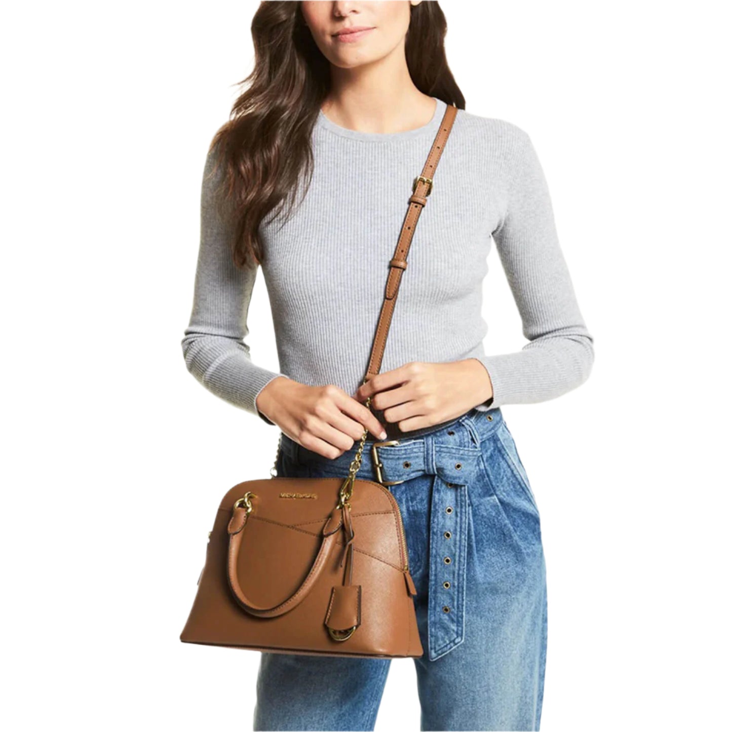 Shop Michael Kors Satchel Handbag for her in brown color available at Heygirl.pk for delivery in Pakistan.