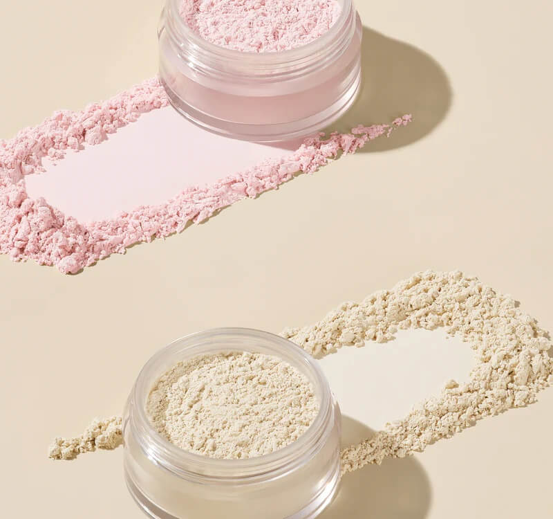 swatch image of Morphe skin brightening and setting powder duo set for her available at Heygirl.pk for delivery in Pakistan