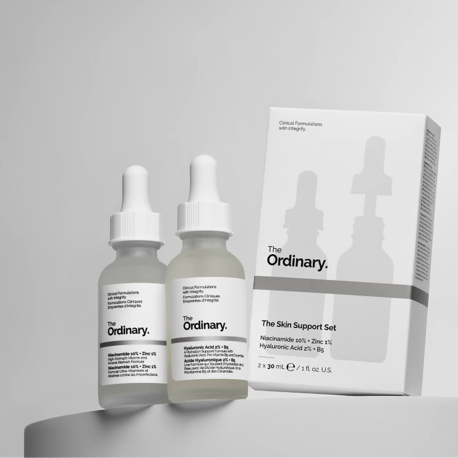 Shop The Ordinary Niacinamide and Ordinary Hyaluronic acid set for skin blemishes, scars, fine lines and wrinkles available at Heygirl.pk in Pakistan