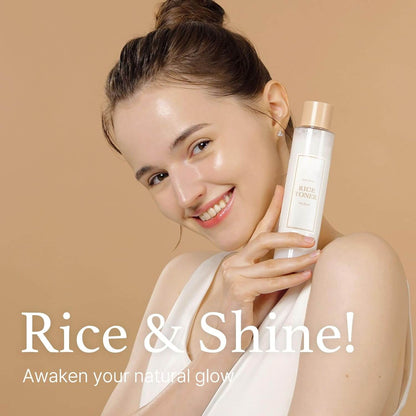 image showing benefits of I'm from Rice Milky Toner for Glass Skin available at Heygirl.pk for delivery in Pakistan