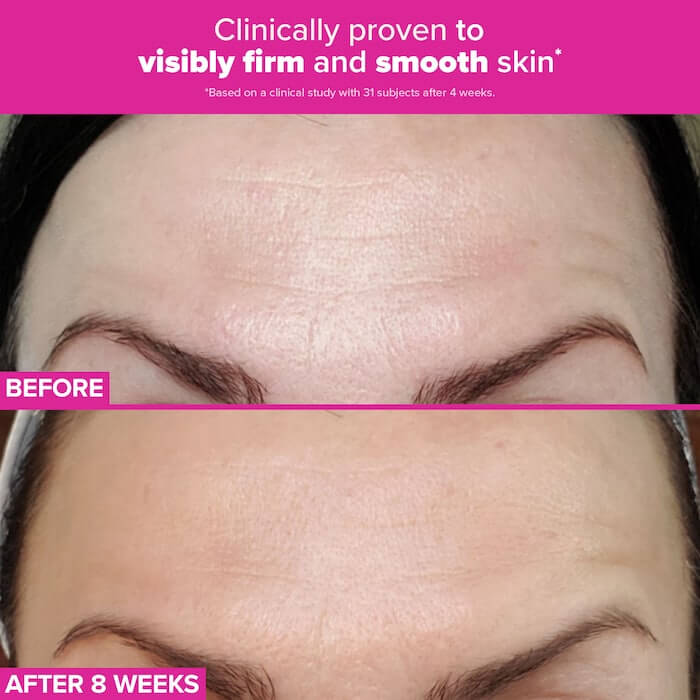 image showing benefits of using Paula's Choice Pro Collagen Multi-Peptide Booster for fine lines and wrinkles available at Heygirl.pk for delivery in Pakistan