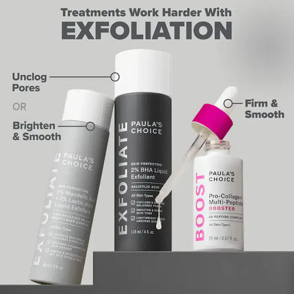 image showing different Paula's Choice skincare products available at Heygirl.pk for delivery in Pakistan