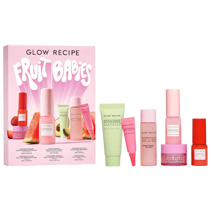 Shop Glow Recipe fruit babies skincare gift set for her available at Heygirl.pk for delivery in Pakistan